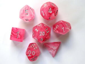 CHX27524 - Ghostly Glow Pink/silver - Polyhedral 7 Die Set
